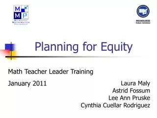 Planning for Equity