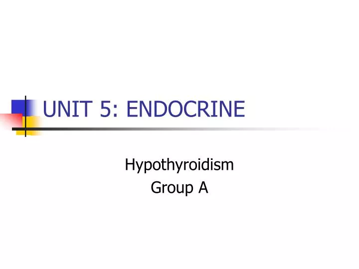 unit 5 endocrine