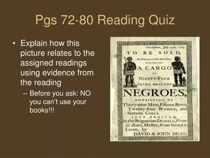 pgs 72 80 reading quiz
