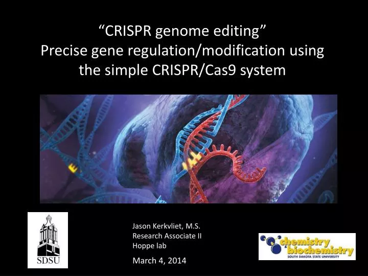 crispr genome editing precise gene regulation modification using the simple crispr cas9 system