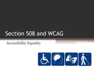Section 508 and WCAG