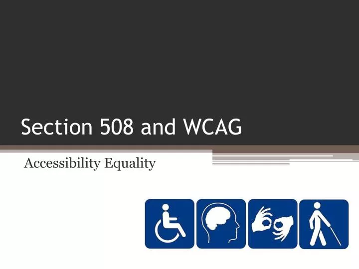 section 508 and wcag