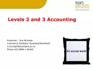 Levels 2 and 3 Accounting
