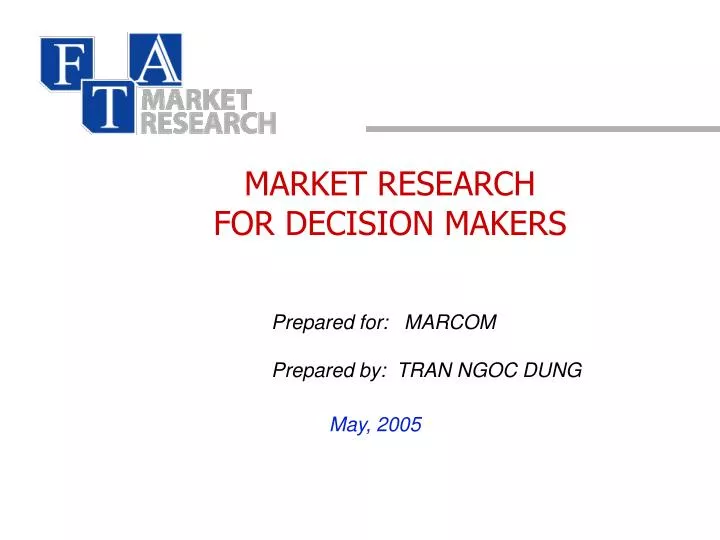market research for decision makers