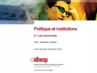 Politique et institutions 3.1 Les communes
