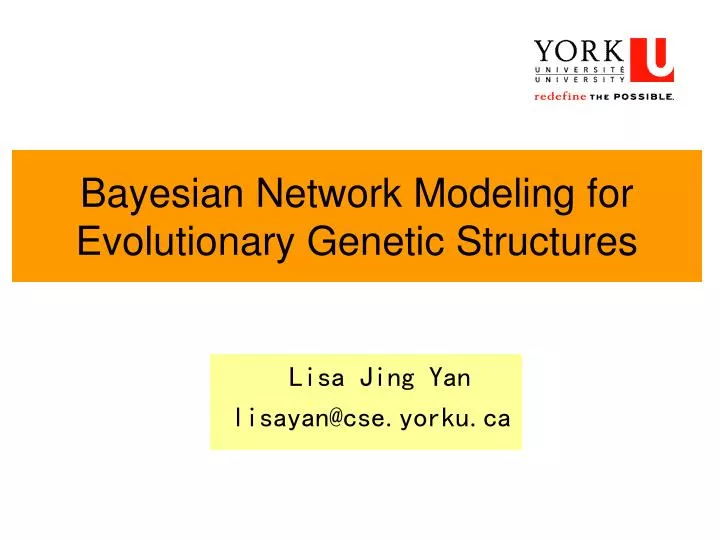 bayesian network modeling for evolutionary genetic structures