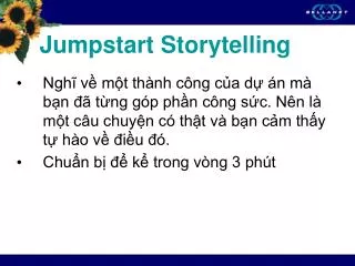 Jumpstart Storytelling