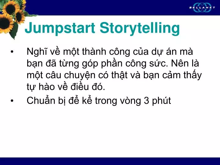jumpstart storytelling