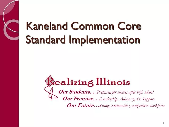 kaneland common core standard implementation