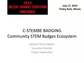 C-STEMBE BADGING Community STEM Badges Ecosystem