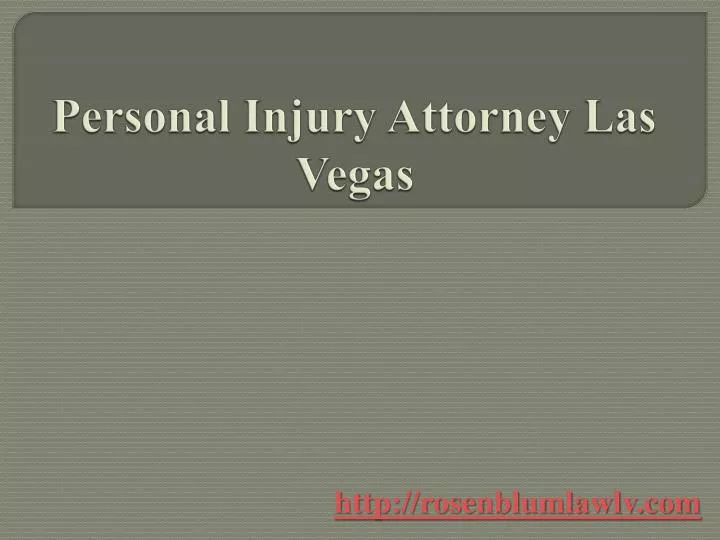 p ersonal injury attorney las vegas