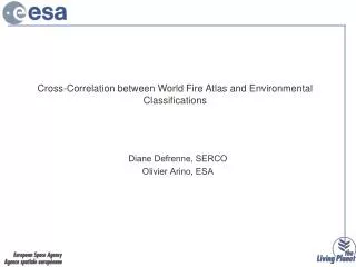 Cross-Correlation between World Fire Atlas and Environmental Classifications