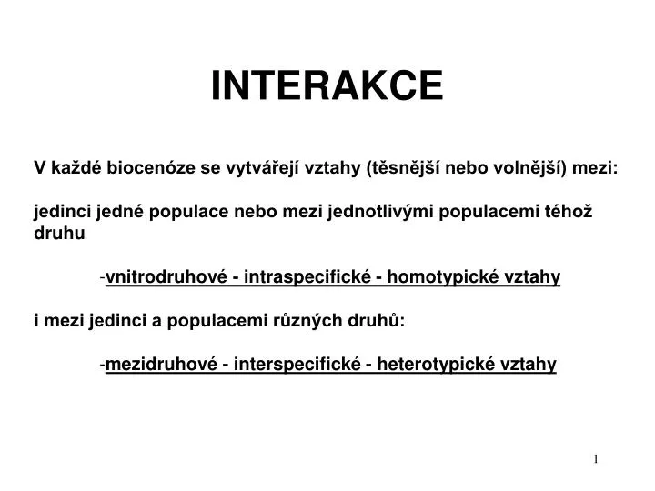 interakce