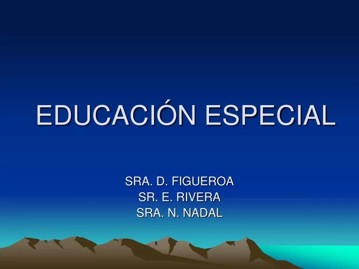 educaci n especial