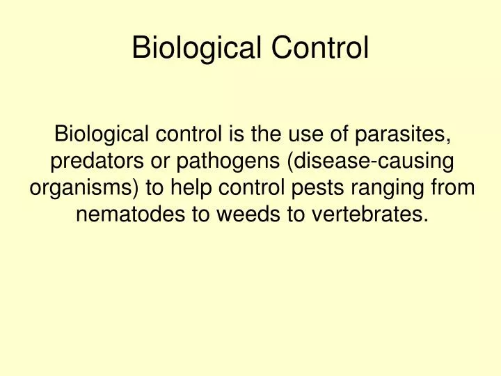 biological control