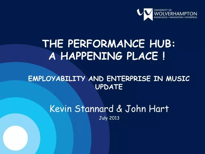 the performance hub a happening place employability and enterprise in music update