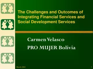 The Challenges and Outcomes of Integrating Financial Services and Social Development Services