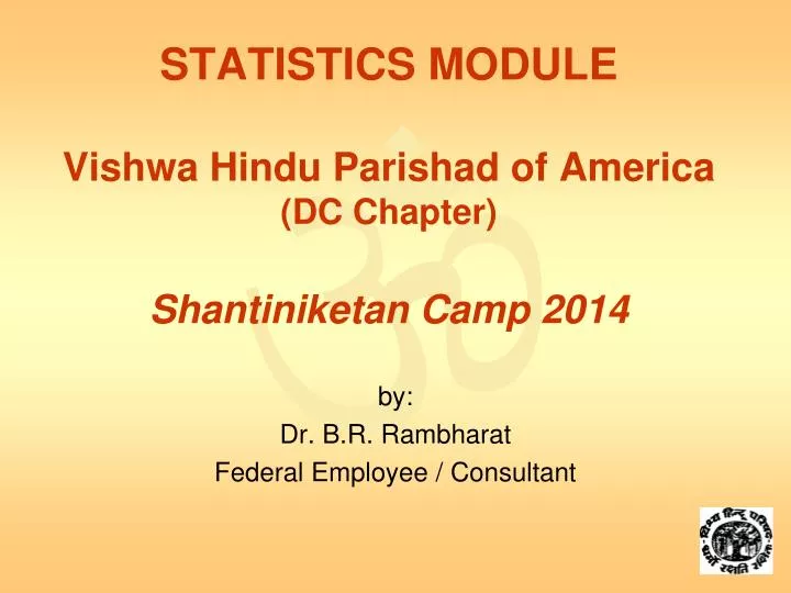 statistics module vishwa hindu parishad of america dc chapter shantiniketan camp 2014