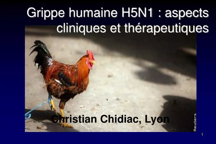 grippe humaine h5n1 aspects cliniques et th rapeutiques