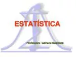 ESTATÍSTICA - slide 1