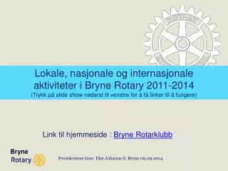Presidentens time Else Johanne S. Bryne 09.09.2014