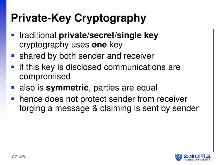 private key cryptography