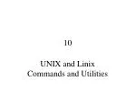 UNIX and Linix Commands and Utilities - slide 1