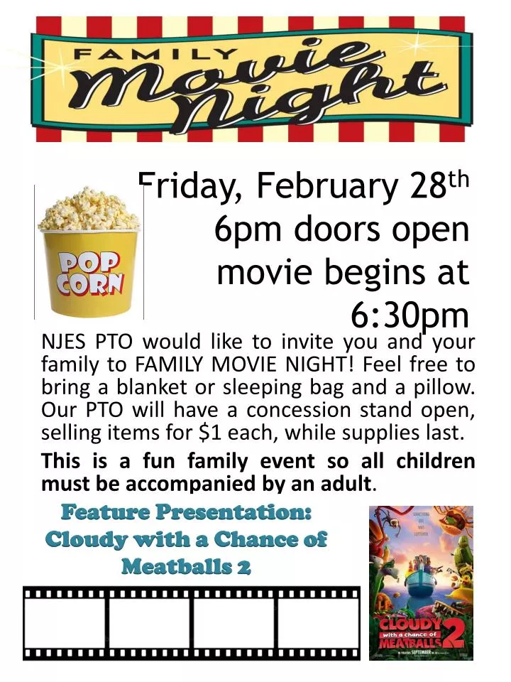 friday february 28 th 6pm doors open movie begins at 6 30pm