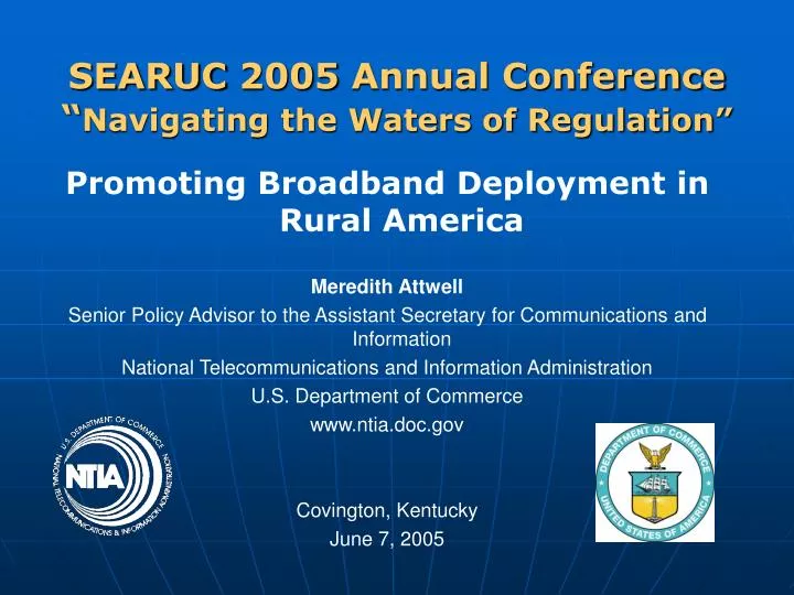 searuc 2005 annual conference navigating the waters of regulation