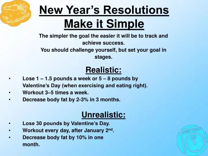 new year s resolutions make it simple