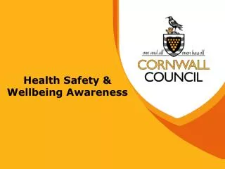 Health Safety &amp; Wellbeing Awareness