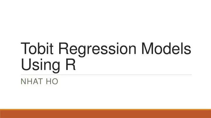 tobit regression models using r