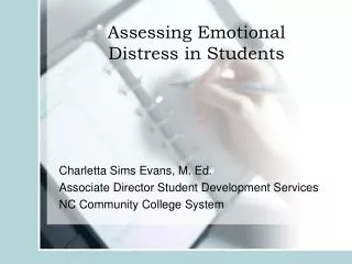 Assessing Emotional Distress in Students