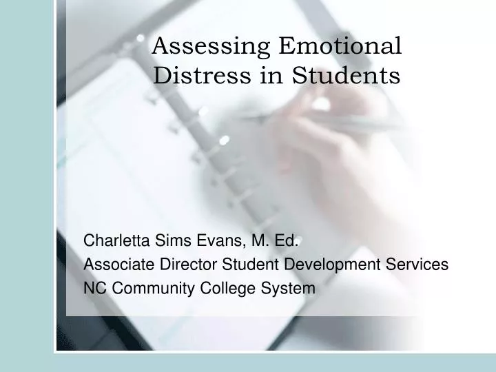 assessing emotional distress in students