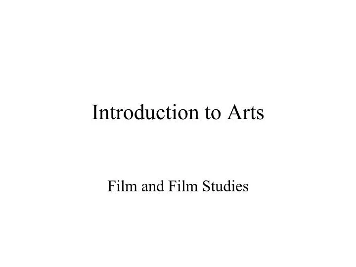 introduction to arts