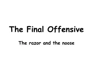 The Final Offensive