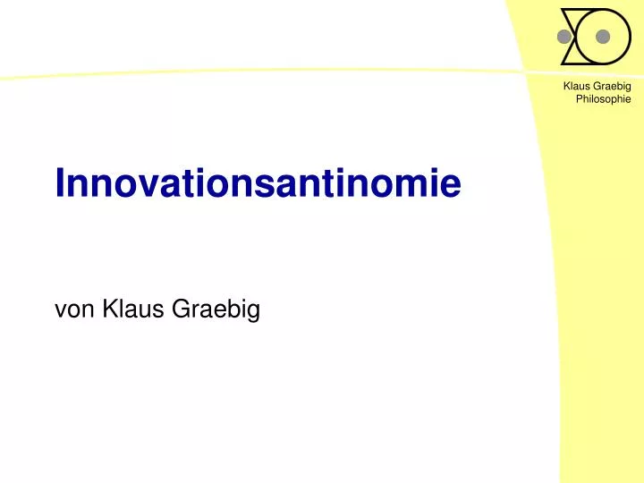 innovationsantinomie