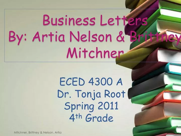 business letters by artia nelson brittney mitchner