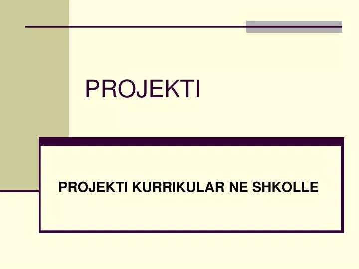 projekti