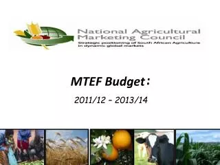 MTEF Budget : 2011/12 – 2013/14