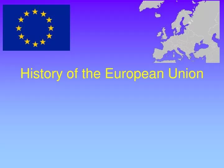 history of the european union