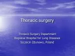 Thoracic surgery - slide 1