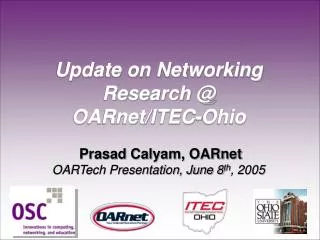 R&amp;D Projects at OARnet