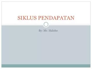 siklus pendapatan