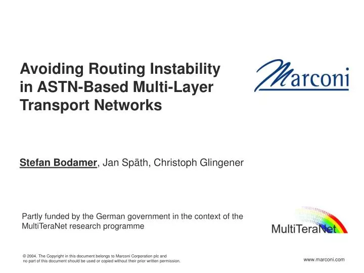 avoiding routing instability in astn based multi layer transport networks
