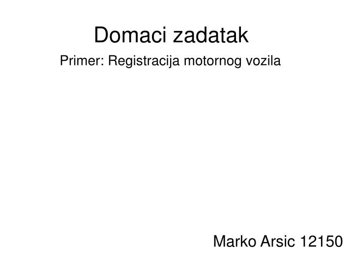 domaci zadatak