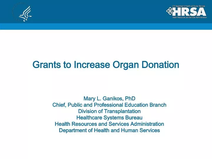 grants to increase organ donation