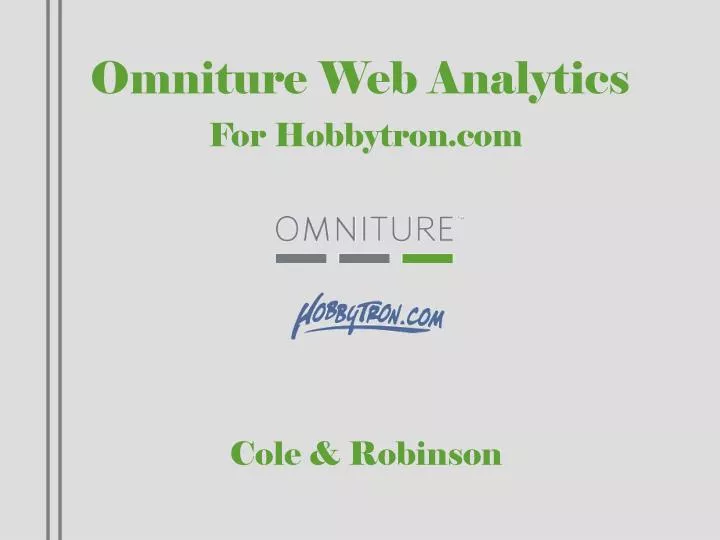 omniture web analytics for hobbytron com