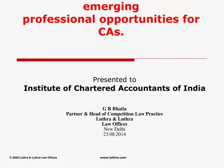 competition law in india latest developments and emerging professional opportunities for cas