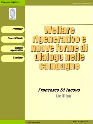 Welfare rigenerativo e nuove forme di dialogo nelle campagne